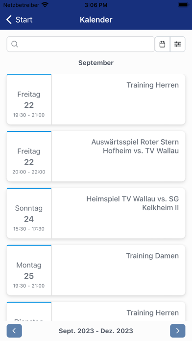 TV Wallau 1861 e.V. Screenshot