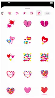 hearts 2 stickers iphone screenshot 2