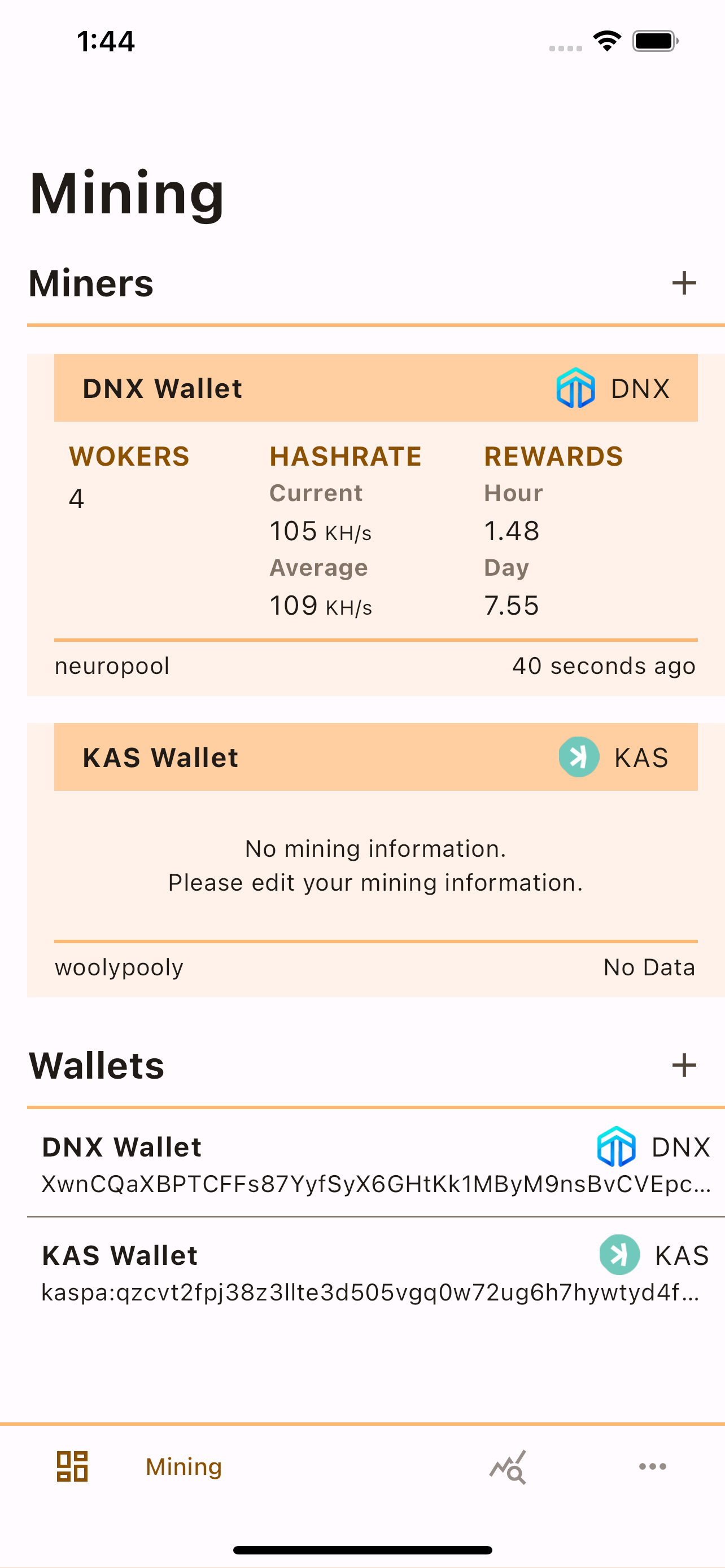 Crypto Coin Mining Monitor