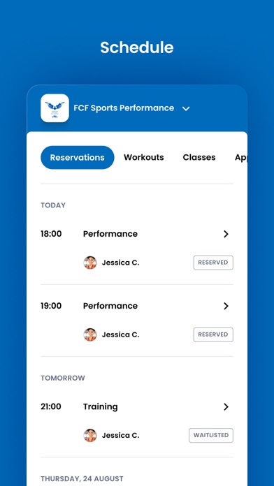 FCF Sports Performance Gym Screenshot
