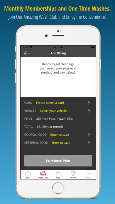 Polished Peach Car Wash iPhone screenshot 3 - Business app