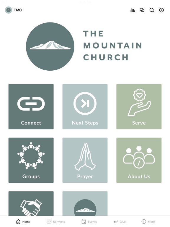 The Mountain Church iPad screenshot 1 - Education app