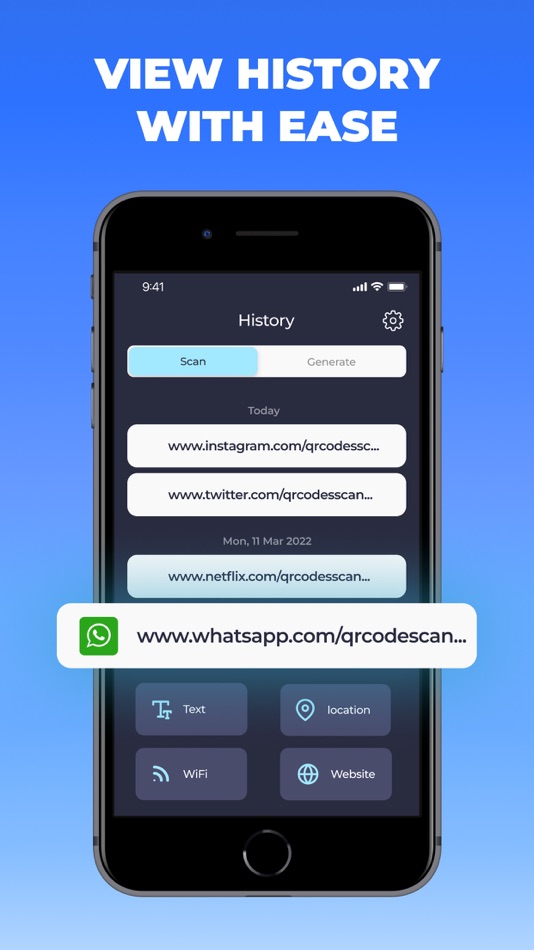 #5. QR Code Generator & Scanner. (iOS) 由: Olena Oliinyk