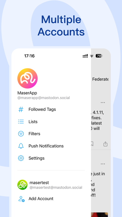 Maser for Mastodon Screenshot