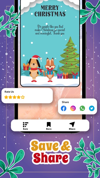 Christmas Greeting Cards wish Screenshot