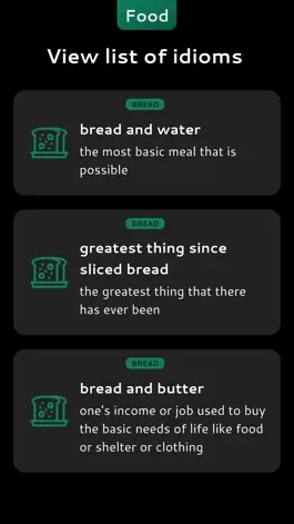 Game screenshot English Food Idioms apk