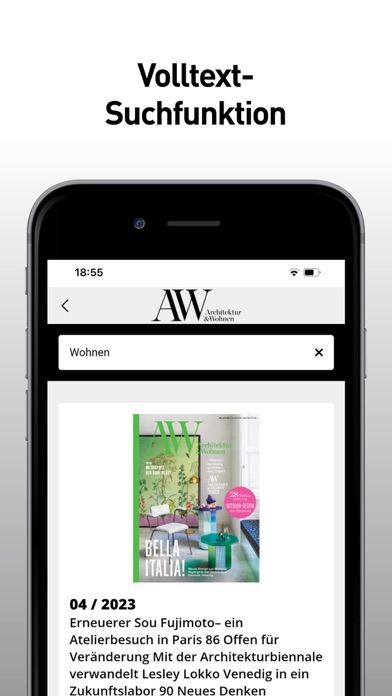 A&W ARCHITEKTUR & WOHNEN Screenshot