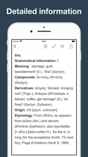 greek etymology dictionary iphone screenshot 2