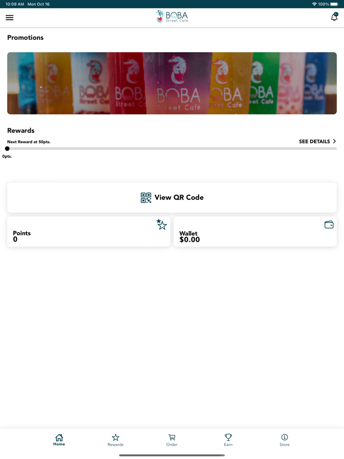 Boba Street Cafe Rewards