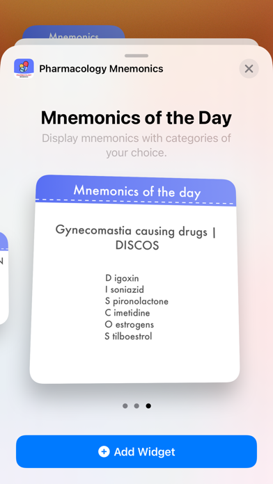 Pharmacology Mnemonics - Tips Screenshot