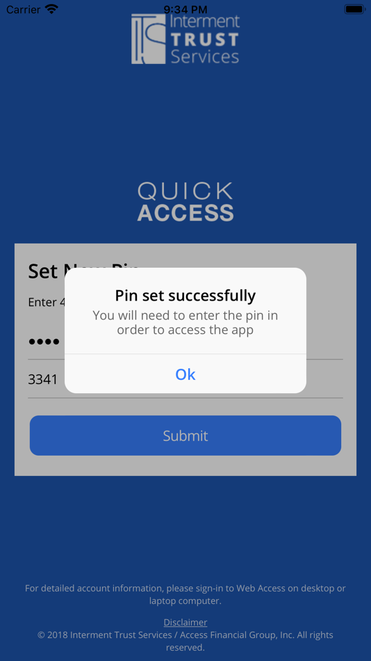 #5. Quick Access from ITS (iOS) By: Access Financial Group, Inc.