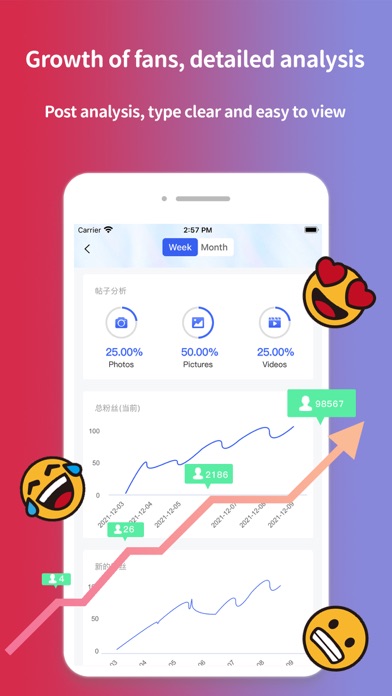 followers tracker+repost Screenshot