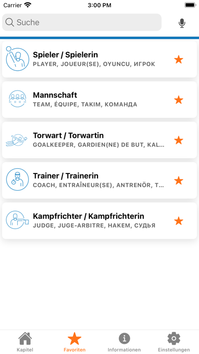 Sportwörterbuch Screenshot