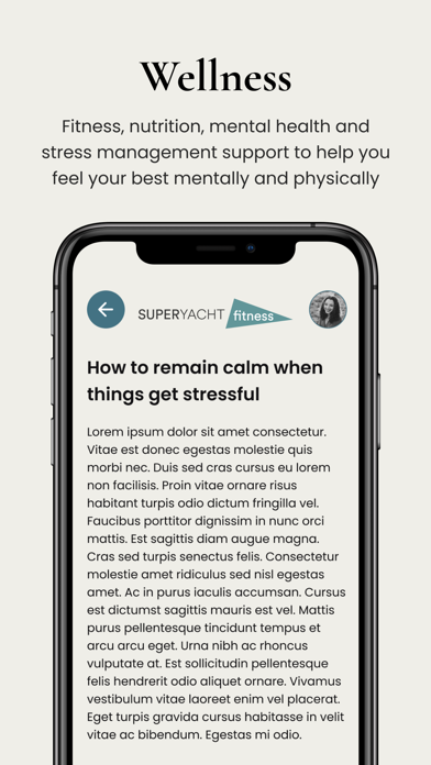 Superyacht Fitness Screenshot