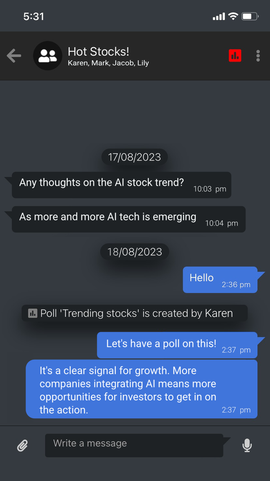 #3. MQ Chat (iOS) By: Qsoft Pte Ltd