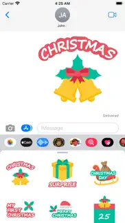 christmas stickers -wa message iphone screenshot 3