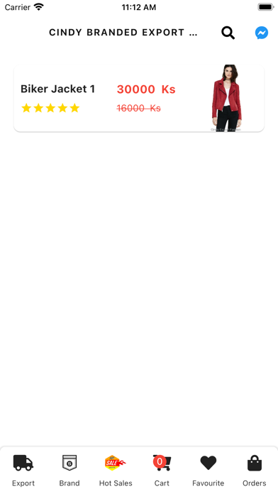 Cindy Branded Export Fashion Screenshot