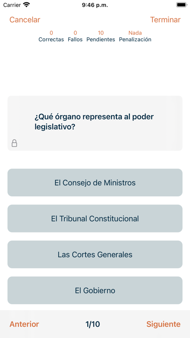 APrueba: Constitución Screenshot