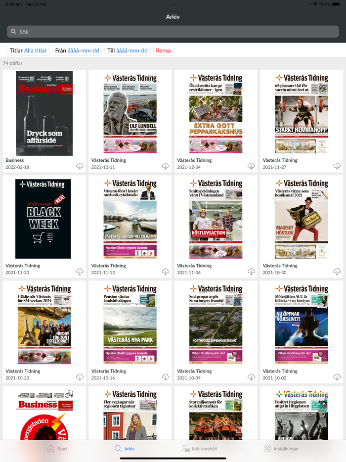 Västerås Tidning e-tidning