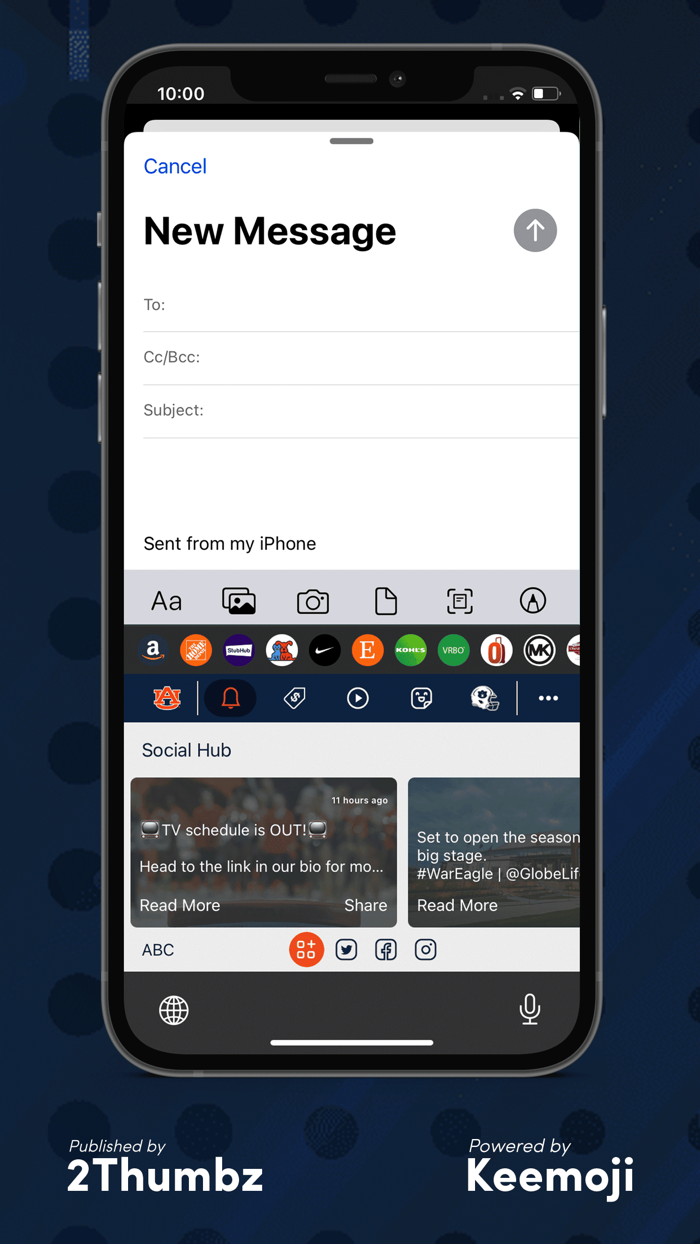 Auburn Tigers Keyboard