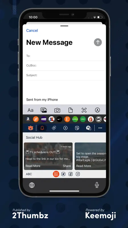 Auburn Tigers Keyboard screenshot 3 of 7