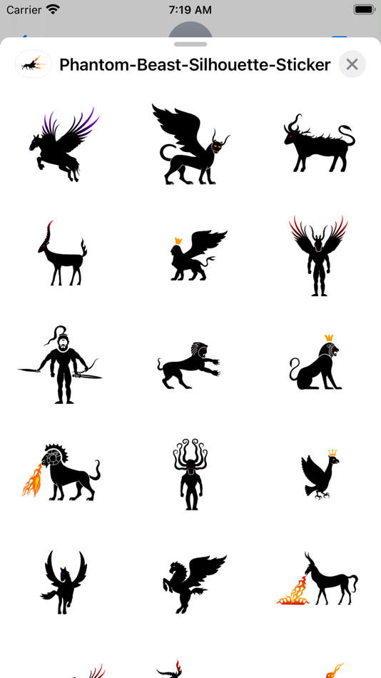Fantasy beast silhouette - 3.0 - (iOS)
