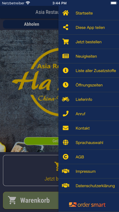 Asia Restaurant Halong Screenshot