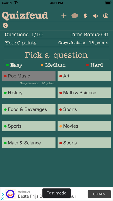 Quizfeud Screenshot