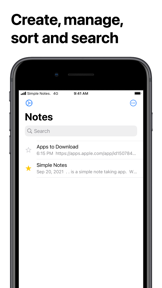 Simple Notes. screenshot