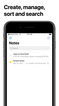 Simple Notes. screenshot 2