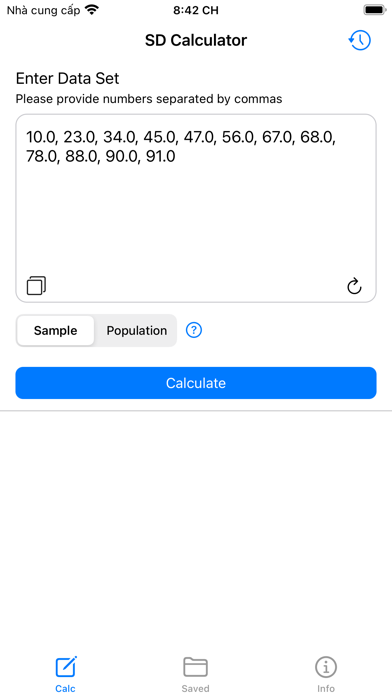 Standard Deviation Calc - SD Screenshot
