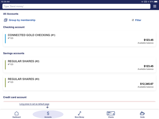 Connections Credit Union iPad screenshot 4 - Finance app