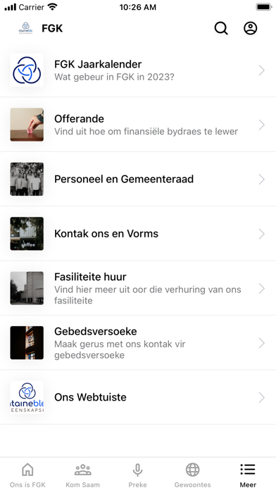 Fontainebleau Gemeenskapskerk Screenshot