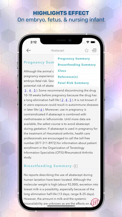 Screenshot #3 pour Drugs in Pregnancy Lactation