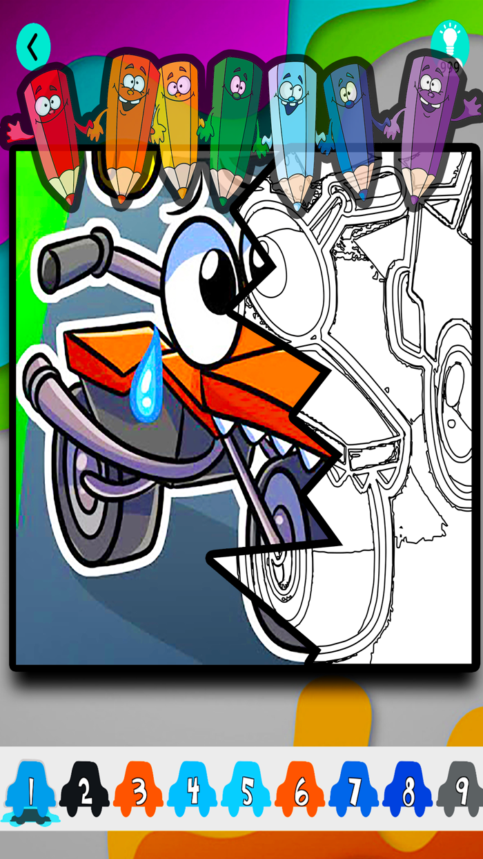 Rainbow Color Cars For Friends