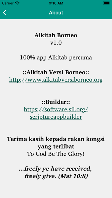 Alkitab Versi Borneo (AVB) Screenshot