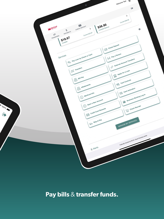 Meritrust Mobile iPad screenshot 3 - Finance app