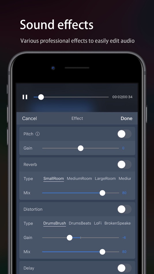 #2. Audio Editor Lite -Sound maker (iOS) 由: 苏娟 陈