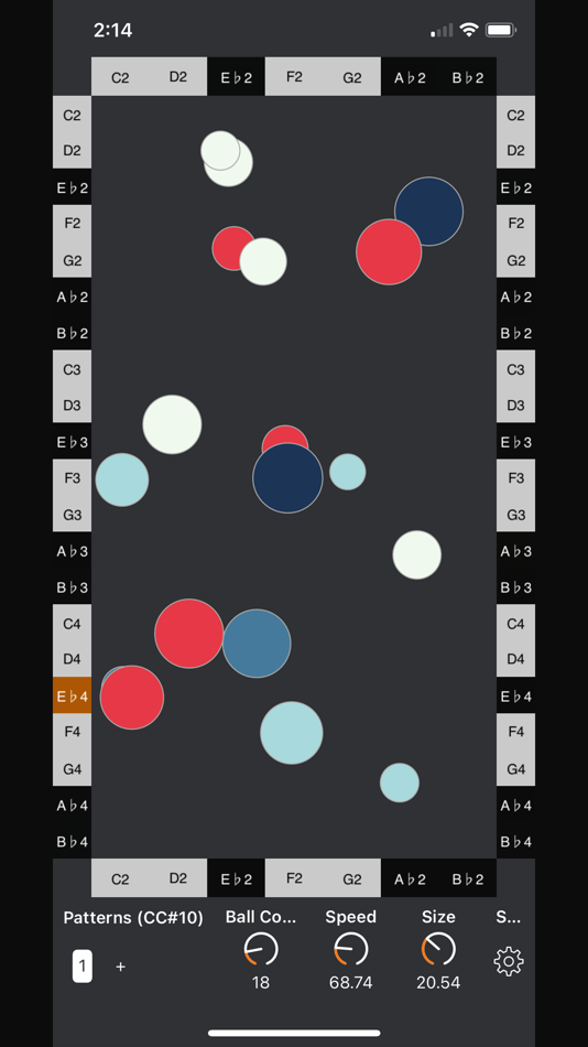 #5. BounceBud Physics Based MIDI (iOS) Podle: Cem Olcay