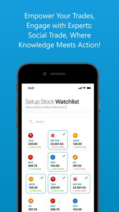 Social Trade Platform iPhone screenshot 2 - Social Networking app