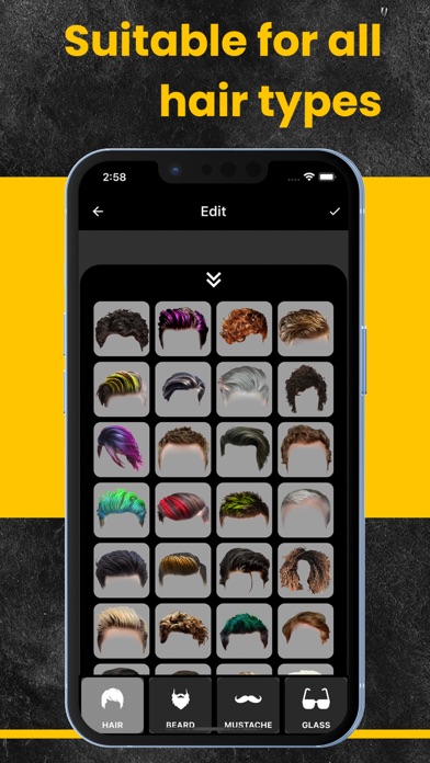 Man Hair Style Photo Maker Screenshot