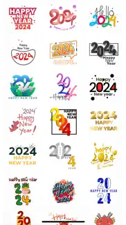 new year 2024 wishes stickers iphone screenshot 3