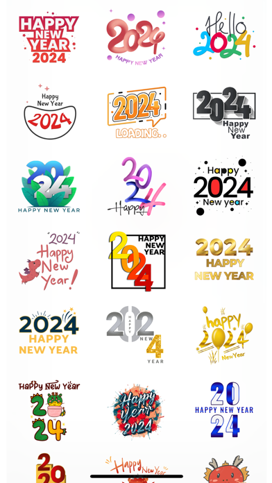 Screenshot #3 pour New Year 2024 Wishes Stickers