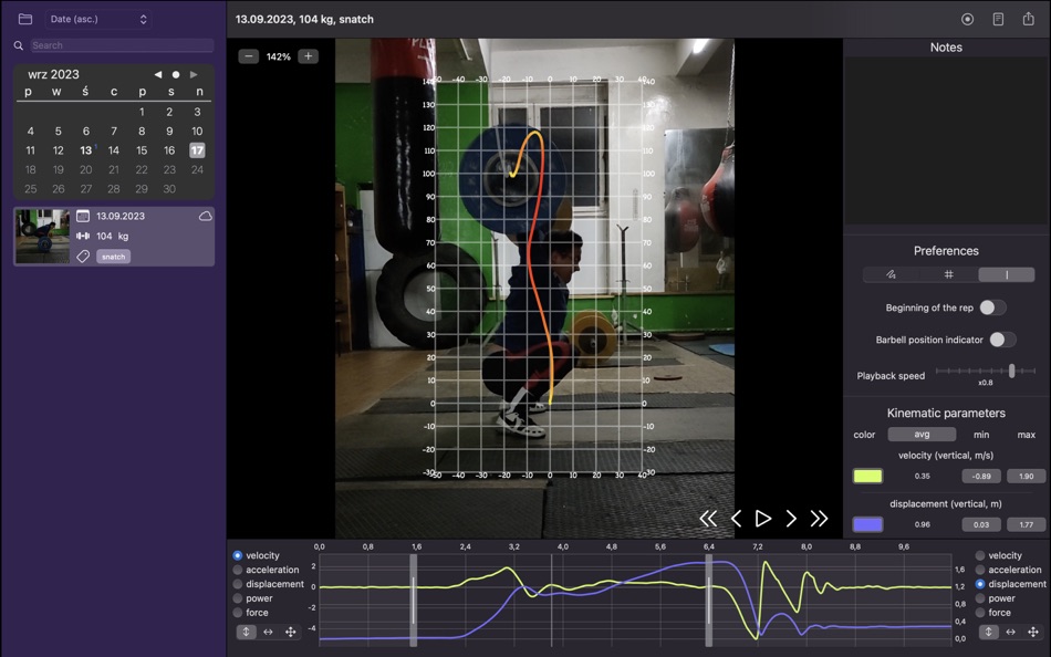 WL Analysis - bar path tracker (macOS) By: Karol Smolak