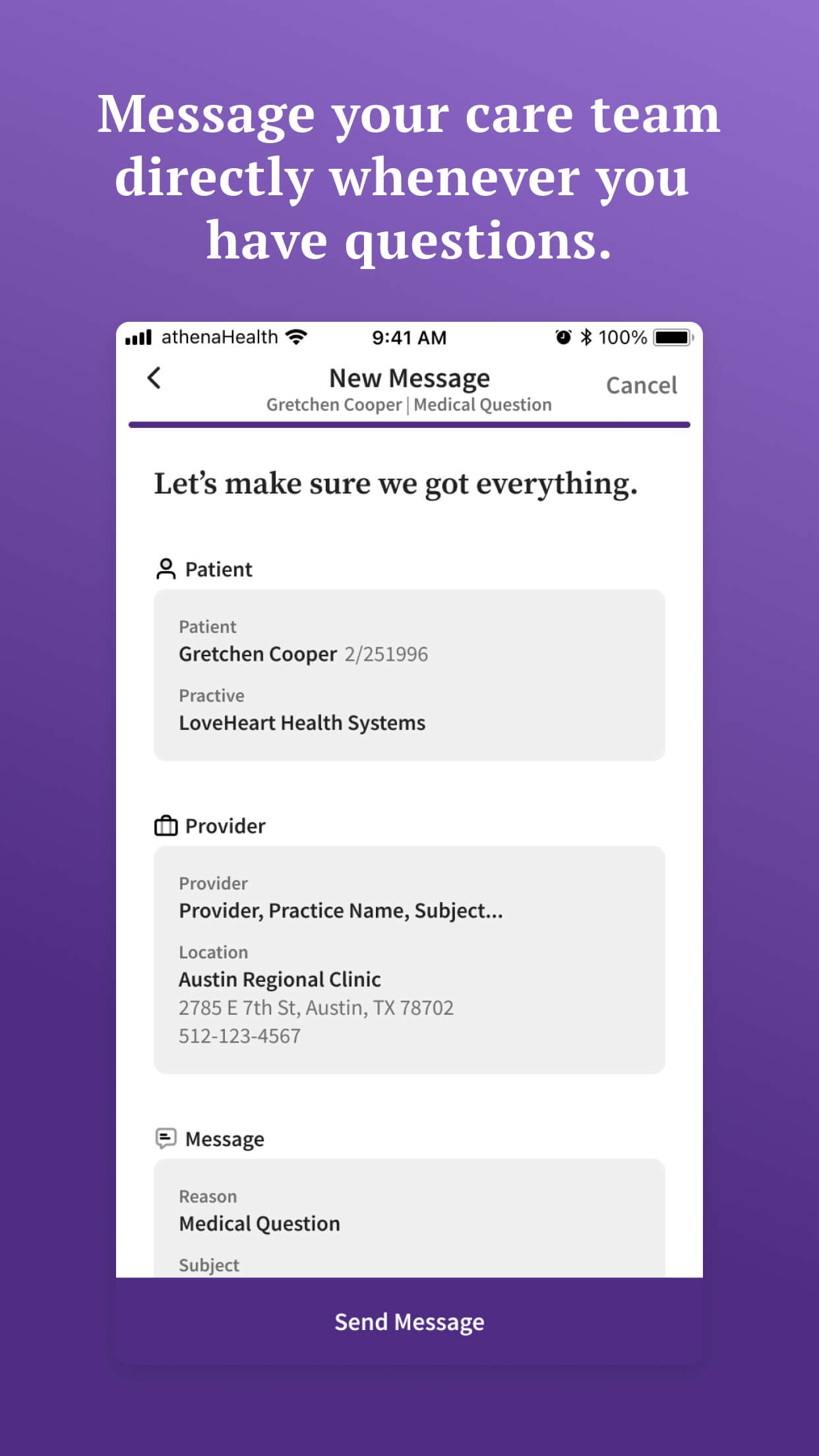 athenaPatient screenshot 3
