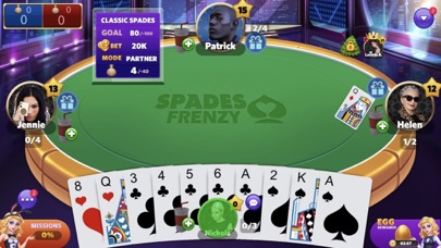 Spades Frenzy: Unlimited Play Screenshot