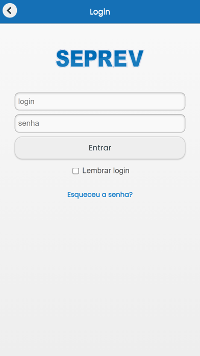 SEPREV Saúde Screenshot