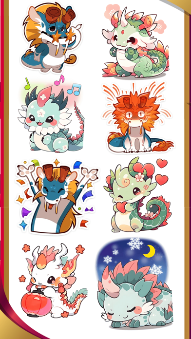 Dragon Stickers. Screenshot