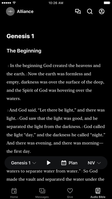 Alliance Bible Church Screenshot