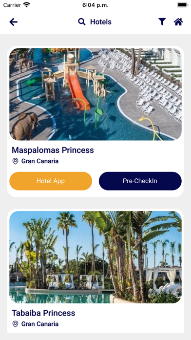 Princess Hotels & Resorts Screenshot